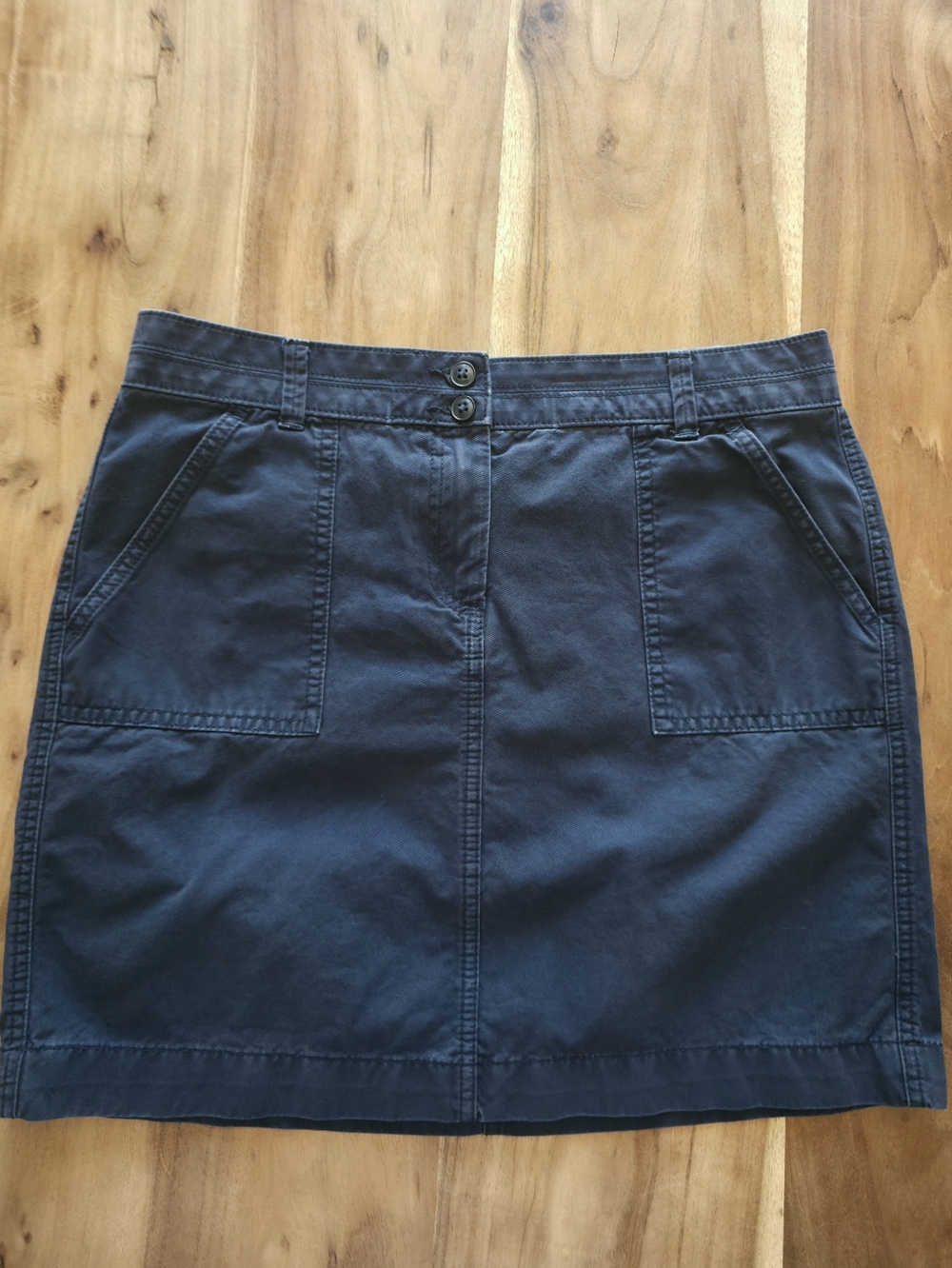 Tommy Hilfiger Preppy Navy Utility Skirt, 100% Cotton, Y2K/2000 Style, Size 6 - Picture 12 of 12